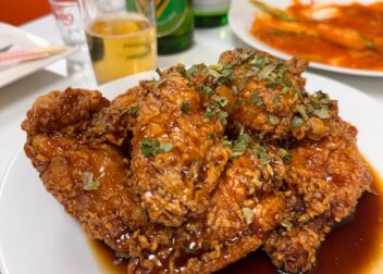Glazed Korean fried chicken at Koko Chicken 92, Fort Myers