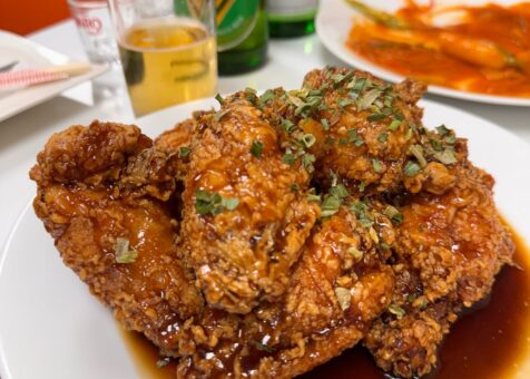 Glazed Korean fried chicken