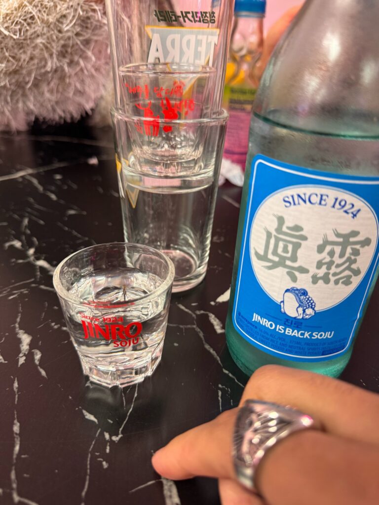 Soju shot at Seoul Vibez